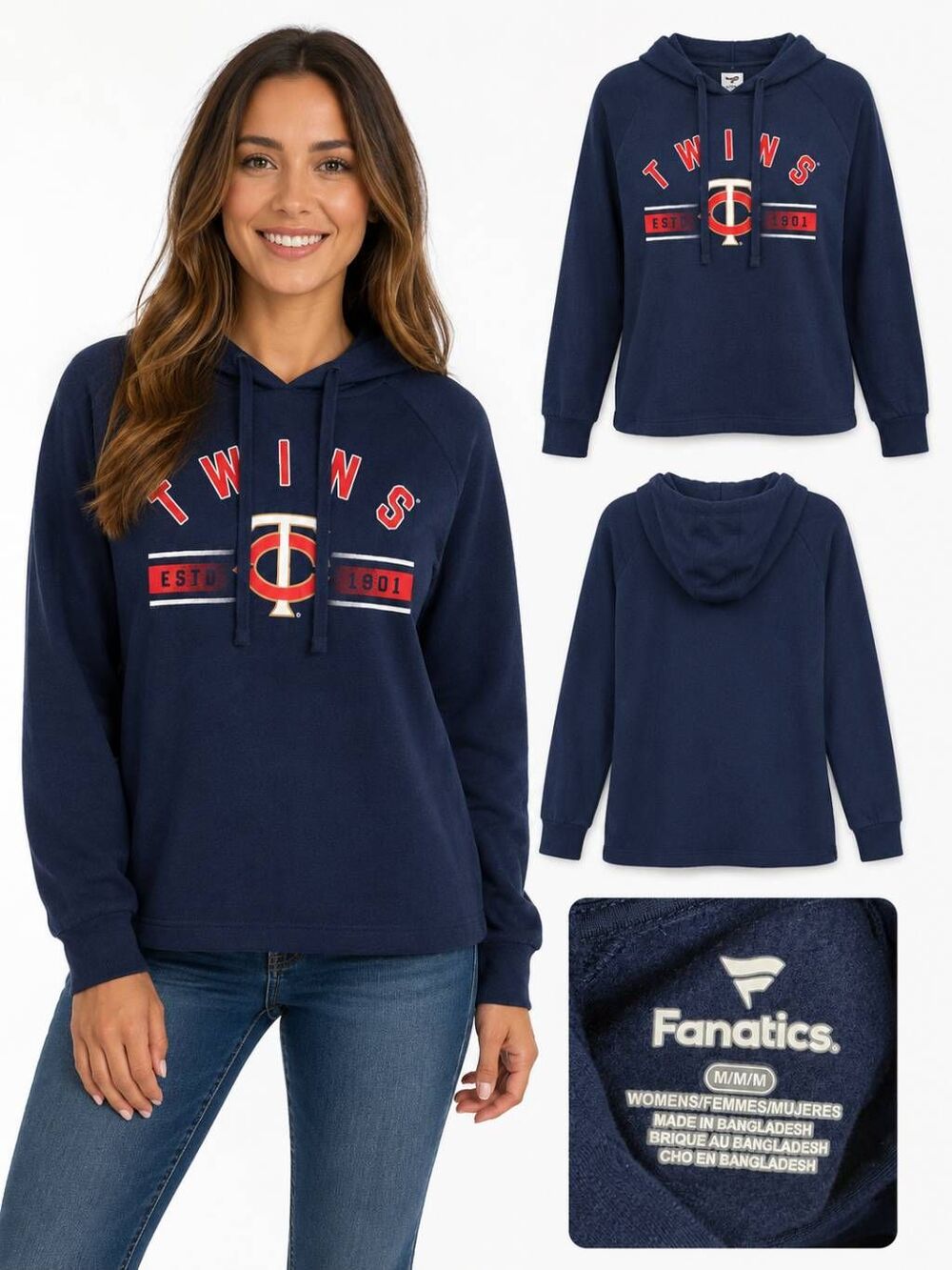 Fanatics Minnesota Twins Navy Hoodie Women’s M